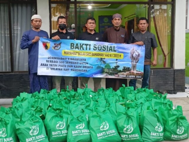 Sambut Bulan Ramadan 1443 H, Deninteldam V/Brawijaya Gelar Bakti Sosial 2 Hari Berturut-turut di Pamekasan