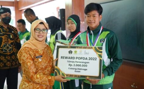 31 Atlet dan Pelatih di Ajang POPDA, PEPARPEDA dan POSPEDA Terima Reward dari Pemerintah Kabupaten Blitar