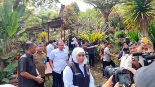 Gubernur Khofifah Berharap Hasil Kopi di Kawasan Perdesaan Agroforestri Lereng Gunung Arjuna Dapat Masuk Pasar Internasional