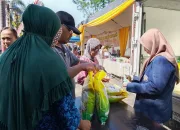 Harga Lebih Murah dari Pasaran, Warga Serbu Gerakan Pangan Murah di Kediri