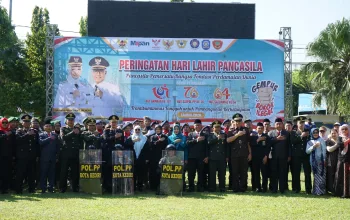 Ketertiban dan Keamanan Merupakan Wujud Nyata Pengamalan Pancasila Upacara Hari lahir Pancasila (ist)