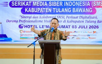 Buka Muskab 1 SMSI Tulang Bawang, Bupati Qudrotul Ikhwan: Media Mitra Strategis Penyampaian Informasi