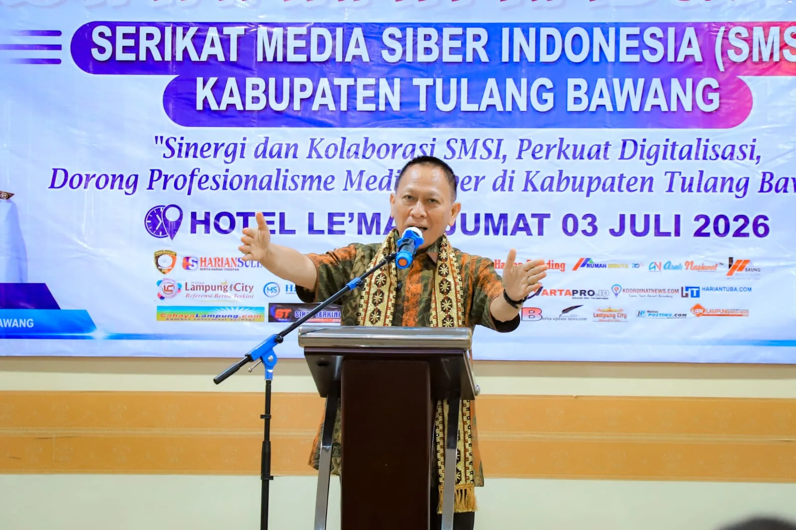 Buka Muscab SMSI Tuba