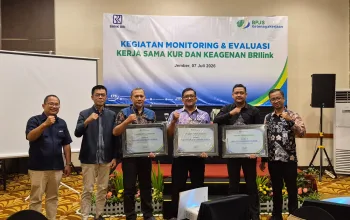 BPJS Ketenagakerjaan dan BRI Jember Perkuat Sinergi Perluas Perlindungan Jaminan Sosial bagi Nasabah KUR Rangkaian Rakor BPJS Ketenagakerjaan Cabang Jember dan BRI Jember, Selasa (7/7/2026). (Foto: Dok/Humas BPJS Ketenagakerjaan Cabang Jember)